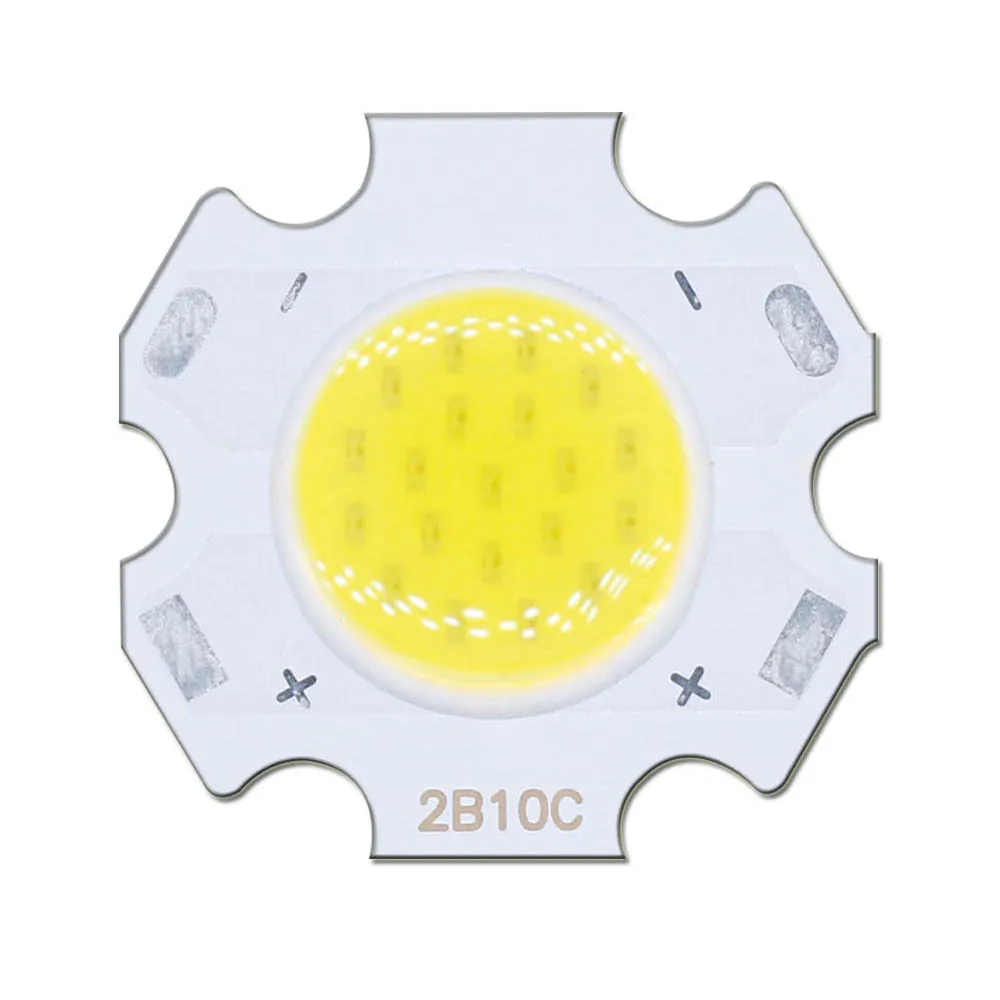 

40pcs a lot 3W 5W 7W 10W 240-260mA LED Source Chip High Power LED COB Side 11mm For Bulb Spotlight Down light Lamps Cool white