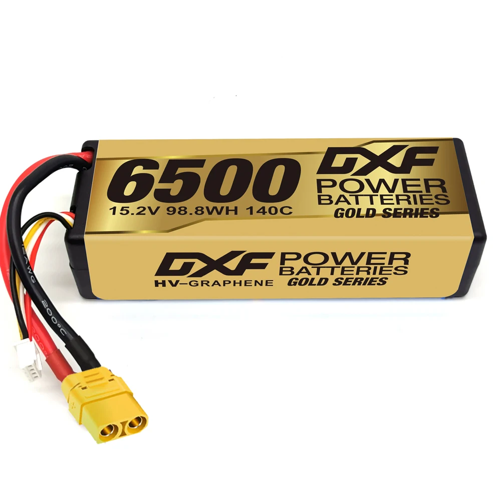 DXF 4S 15.2V 6500mAh Lipo Battery 14.8V 22.2V 11.1V 7.4V 6S 3S 2S 10000mAh 7000mAh 8000mAh 8400mAh 9200mAh 5200mAh for RC Car