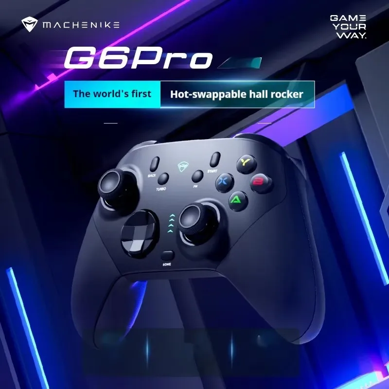 

Mechanic G6pro Wireless Star Flash Game Controller Hot Plug Hall Joystick Bluetooth Controller Wired Computer Black Myth Wukong