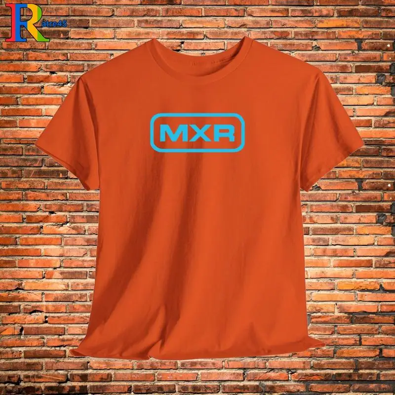 Camiseta con logo de efecto de guitarra MXR, negro, gris, blanco, azul marino, rojo, naranja, chocolate, talla S 5XL