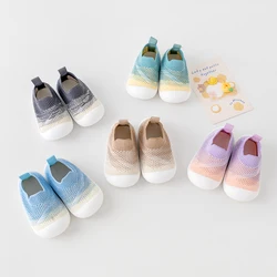 2024 Spring Autumn Baby First Walker Light Weight Breathable Mesh Anti-Slip Toddler Shoes Girls Boys 0-3Y Casual Sneakers