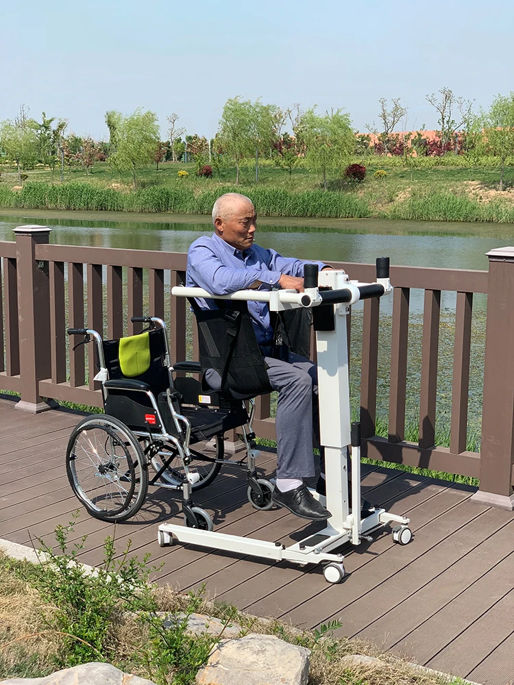 Elderly person shift car paralysis chair toilet armrest