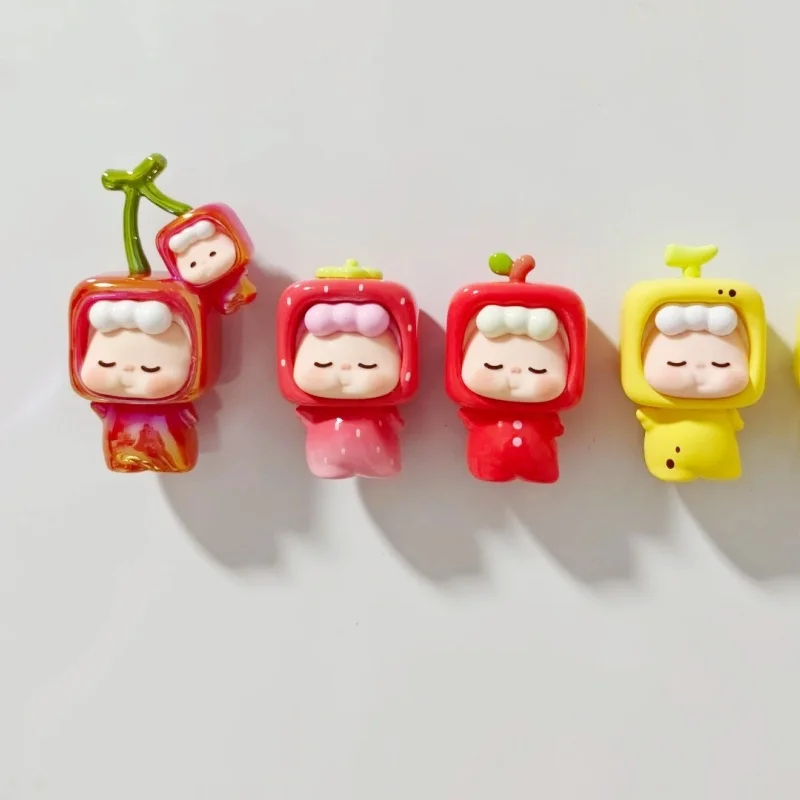 Borsa cieca della serie di ricette di frutta Wuwu autentica Mini scatola misteriosa Kawaii Anime Decorazione del desktop Modello Ornamento a sorpresa Regalo di Natale