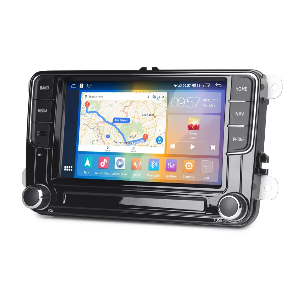 TOPSOURCE Factory RCD 360 Carplay Автомобильный радиоприемник с GPS-стерео для VW Golf 5 6 MK5 MK6 Polo для Passat B6 B7 CC Tiguan Touran