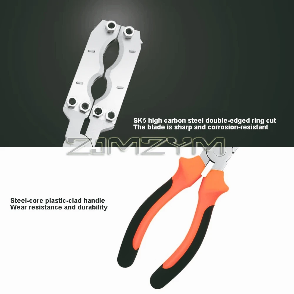 

Tijeras anillos para árboles frutales, cortador ramas bonsái, pinzas pelado anillos un solo orificio/doble, alicates cort