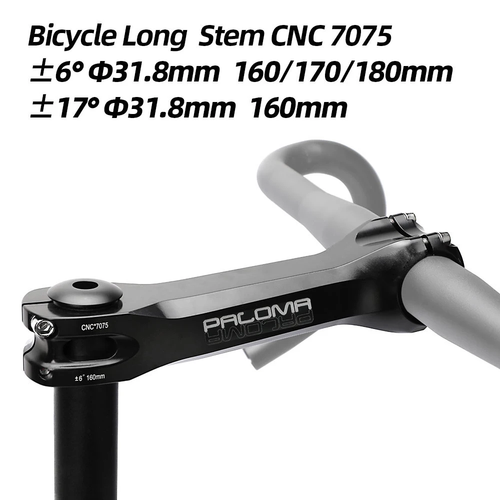 Paloma MTB 자전거 스템, CNC 7075, 알루미늄 ± 6/17 도, 160mm, 170mm