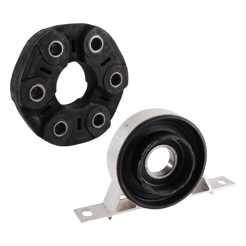 BMBY-For BMW E39 523I E46 323I Z4 E85 Compatible 26127501257 26117511454 Car Driveshaft Center Support Bearing Flex Joint Disc