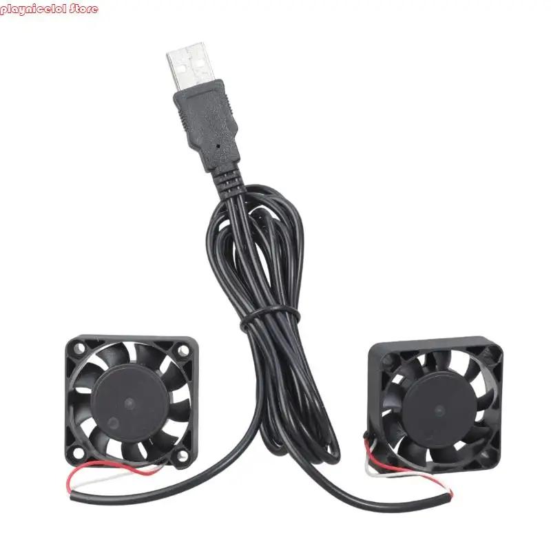 

E8BA 40x40x10MM USB 5V Cooling Fan Portable Cooling Fan for Tablet Receiver Router DVR Computer Cabinet Component Cooling