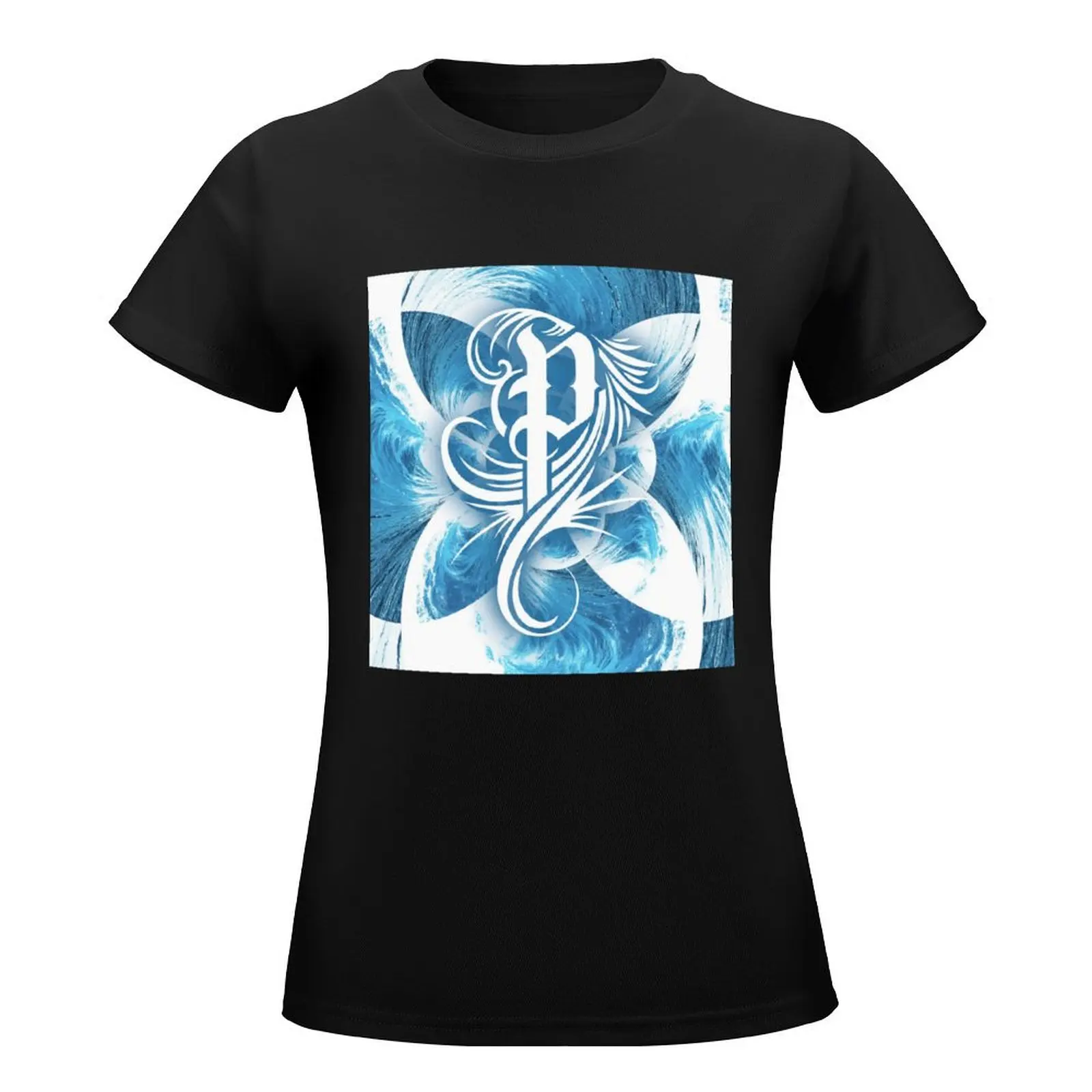 Polyphia Art T-Shirt cute tops hippie clothes summer clothes Aesthetic clothing oversized workout shirts for Women