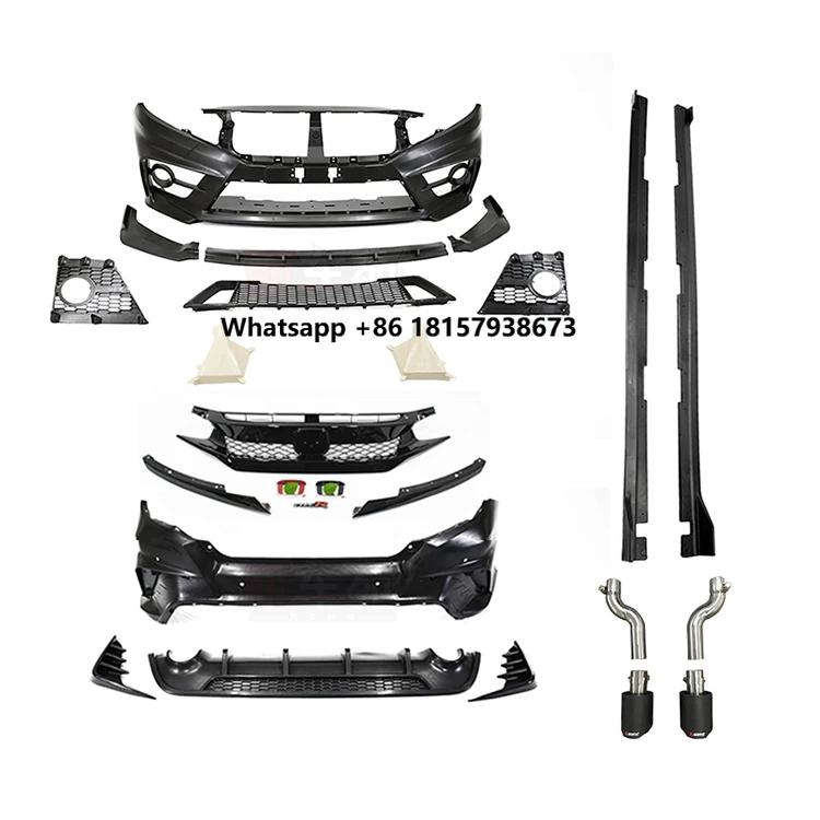 

Car Accessories Wide Body Kits Front and Rear Bumper for 10th Gen Sedan 2016-2020