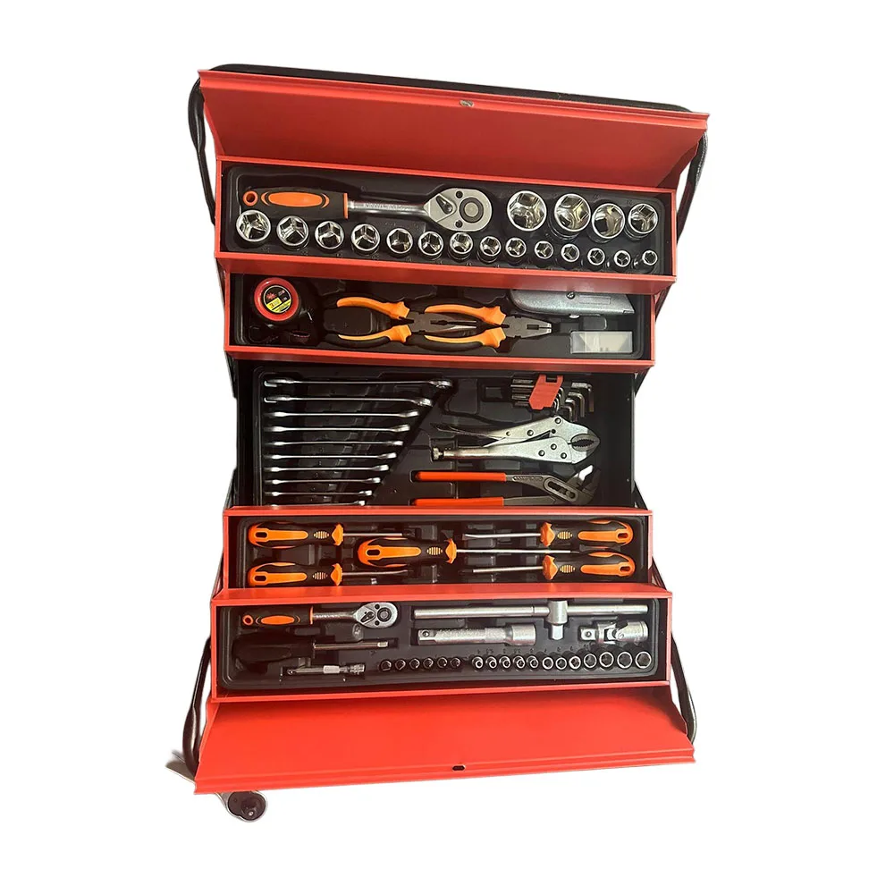 

Vesarm 85-Piece Multifunctional Hand Tool Kit Customizable Metal Box Hardware Toolbox for Home & Car Garage Use OEM Supported