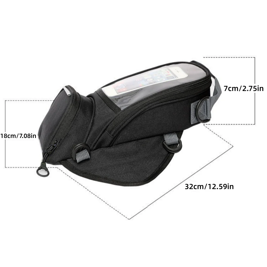 Outdoor Motorcycle Magnetic Fuel Bag Riding Navigation Bag Large Capacity Mobile Phone Touch Screen Backpack Riding Equipment