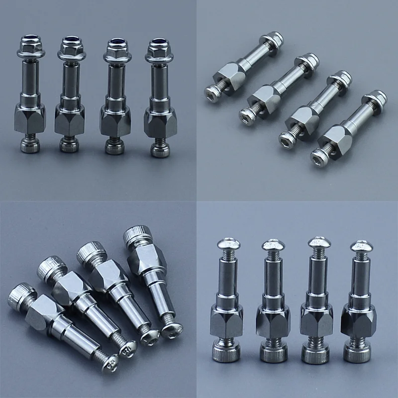 4pcs Titanium Alloy Shock Standoff for 1/7 1/8 ARRMA 6S Car MOJAVE TYPHON KRATON NOTORIOUS OUTCAST FIRETEAM INFRACTION LIMITLESS