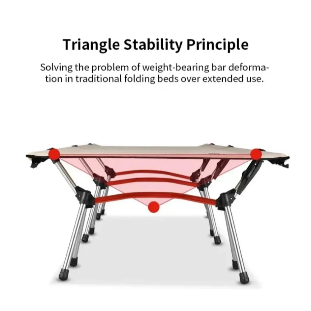 

Lightweight Portable Collapsible Outdoor Single Foldable Camping Cot Sleeping Bed for Tourist Hiking Backpacking Use
