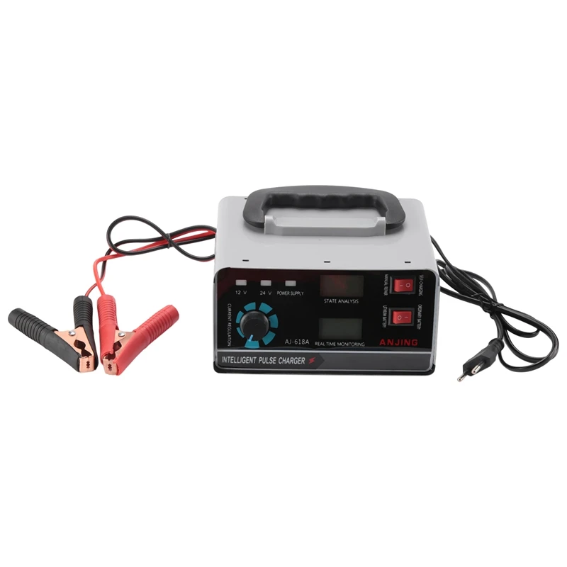 

400W 30A 12V/24V Automatic Car Battery Charger Smart Pulse Repair Boat Trickle Eu Plug