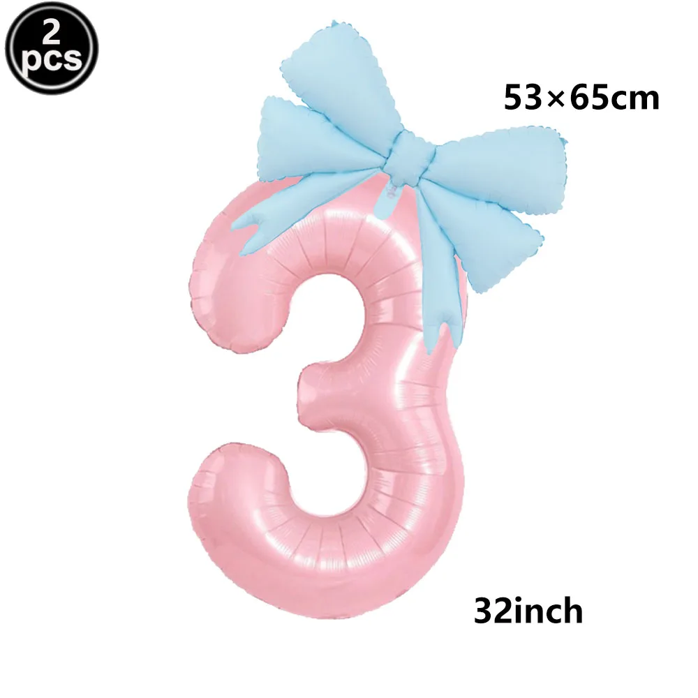 32 Zoll rosa und schwarze 0–9 Aluminiumfolien-Zahlenballons, rosa Schleifenballons, Jahrestag, Mädchen, Geburtstag, Babyparty, Party-Dekoration – Detail 4