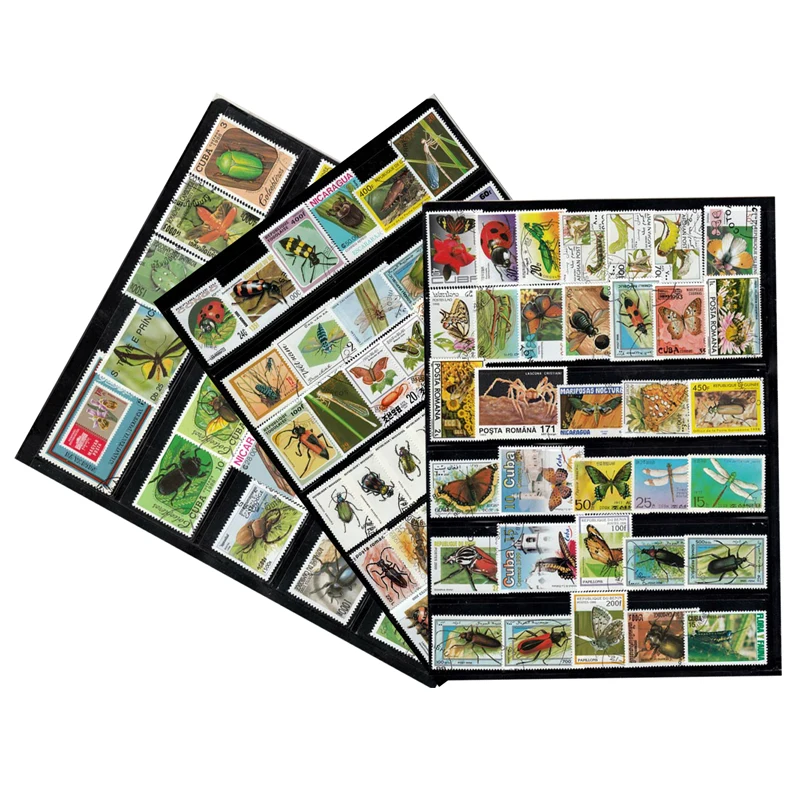 10/20/50/100 PCS / Lot All Different Unused Postage Stamps Topic Insects For Collecting