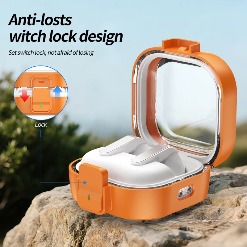 

Transparent Shockproof Case for Samsung Galaxy Buds 4 / Buds 4 Pro, with Lock Switch Protective Cover