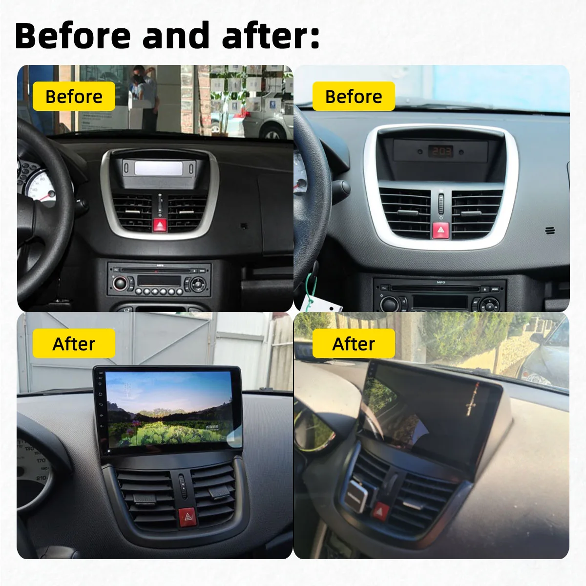 2 Din Android Car Radio for Peugeot 207 207CC 2006 - 2015 Stereo GPS Navigation Multimedia Audio Player Head Unit Autoradio WiFi