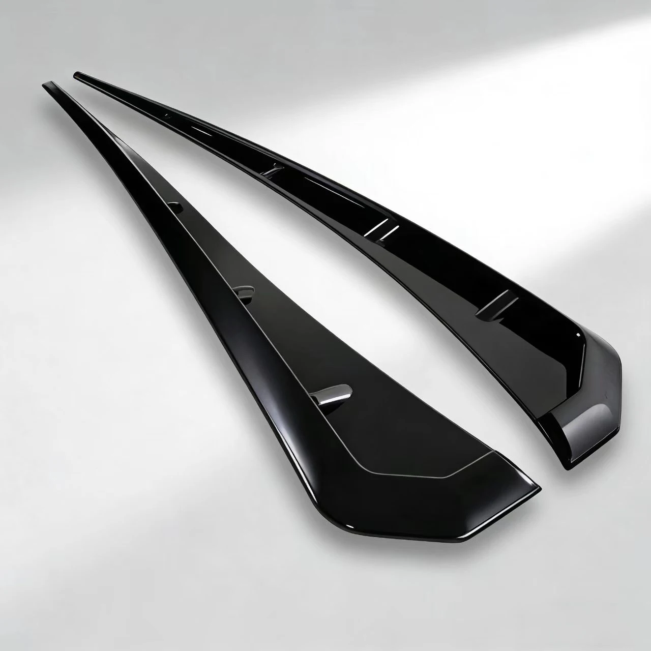 2 Stück Universelle Auto-Kotflügel-Seitenlüftungen ABS Spoiler Kotflügel Dekorative Aufkleber Auto-Seitenlüftungsflügel Abdeckung Zierleiste Zubehör – Detail 6