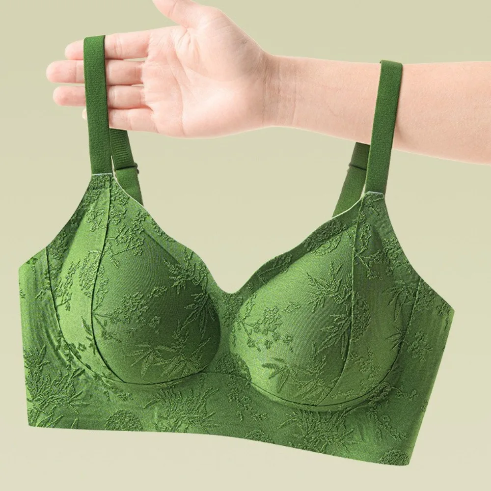 

Close-fitting Wireless Deep V Bra Anti-sagging Shockproof Brassiere for Women Traceless Lingerie Seamless Bras Running