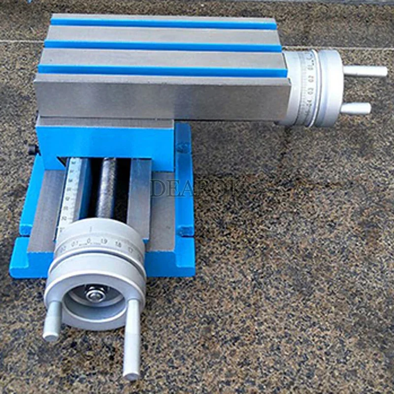 آلة طحن عبر الشريحة طاولة العمل 4 ''x 7.3'' 2 محور مجمع الدقة مجمع طحن طاولة العمل