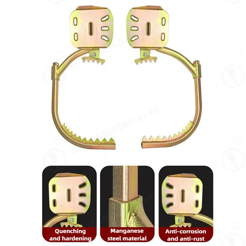 Professional Tree Climbing Foot Buckles for Electricians, Safe Wooden Pole Climbing Tools for Outdoor Tree Maintenance Workers