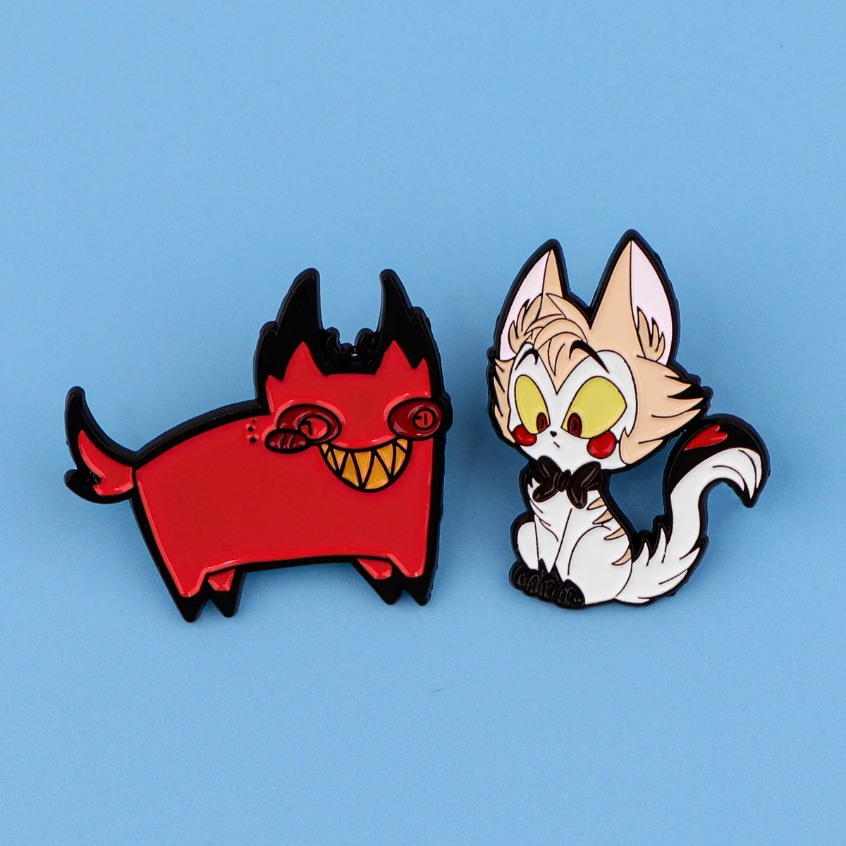 

Cool Cartoon Devil Enamel Pins Cute Cat Brooch Clothes Backpack Lapel Badges Fashion Jewelry Accessories For Kids Friends Gifts