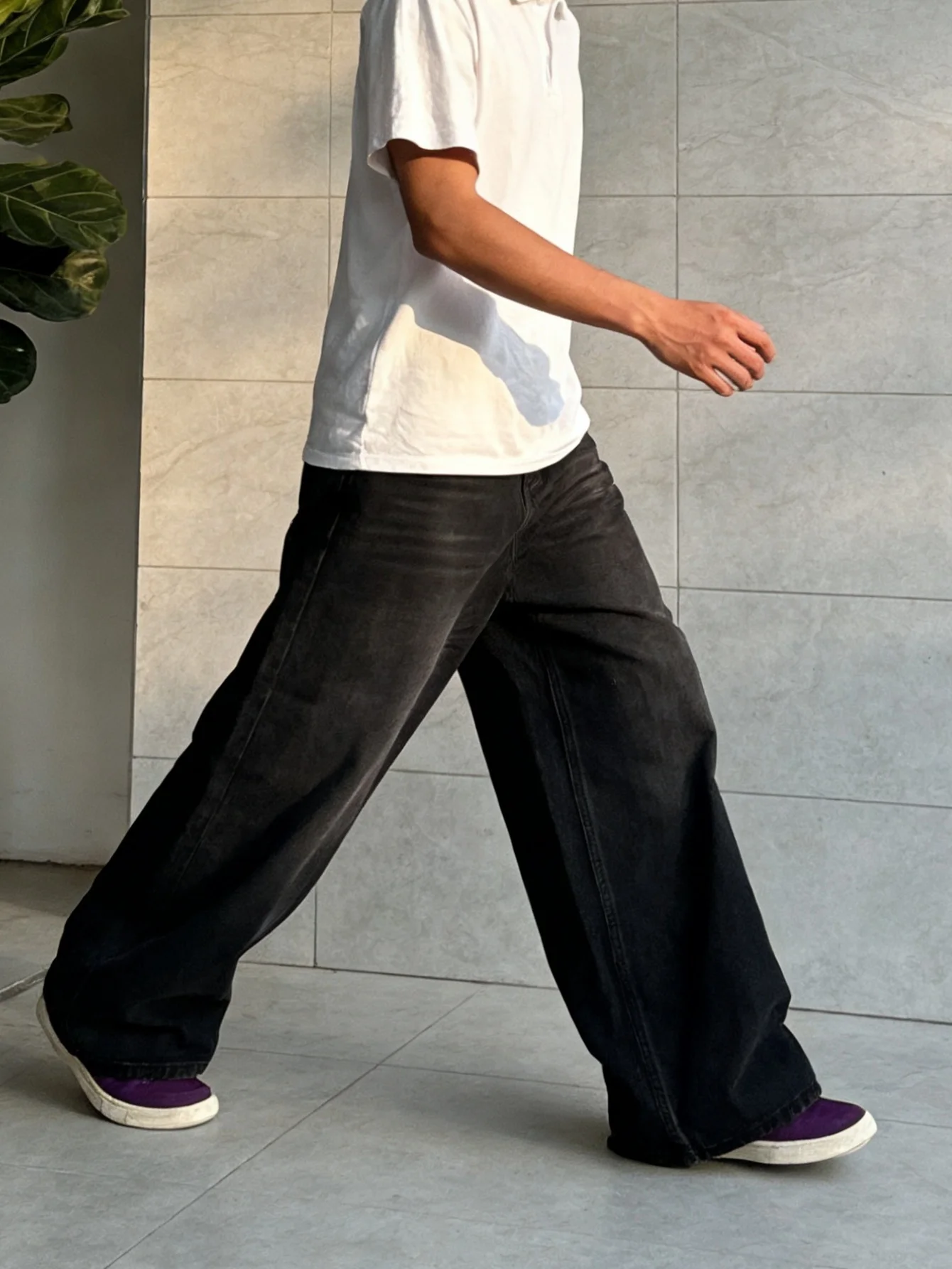 Men's Wide-leg Pants For Dating No Accessories Included