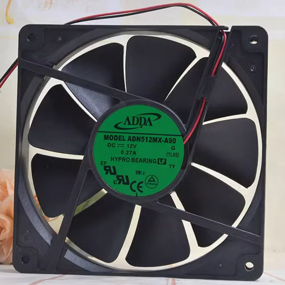 

ADN512MX-A90 For ADDA DC 12V 135mm 0.27a 13525 2-Wire Power Supply Case cooler cooling fan