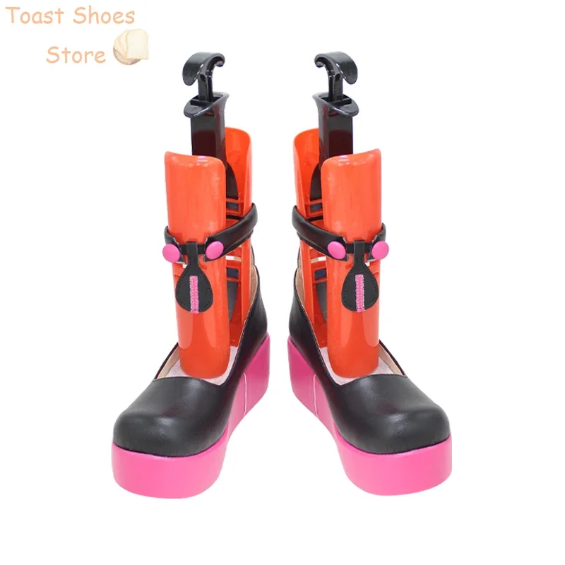 Yuzuki  Cosplay Shoes Anime Cosplay Prop PU Leather Shoes Halloween Carnival Boots Accessories Costume Prop