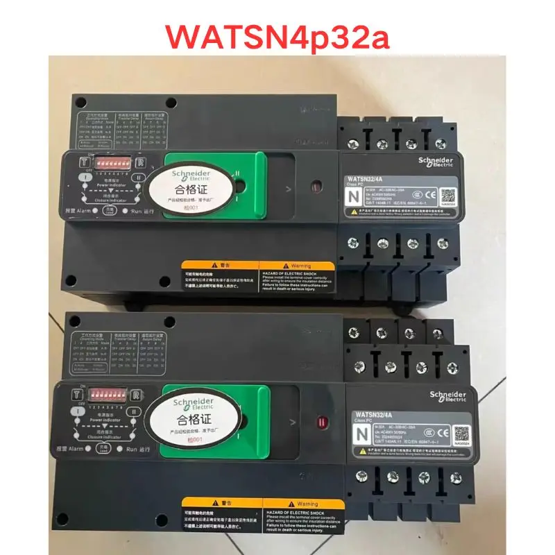 

Used WATSN4p32a Dual power automatic transfer switch Functional test OK