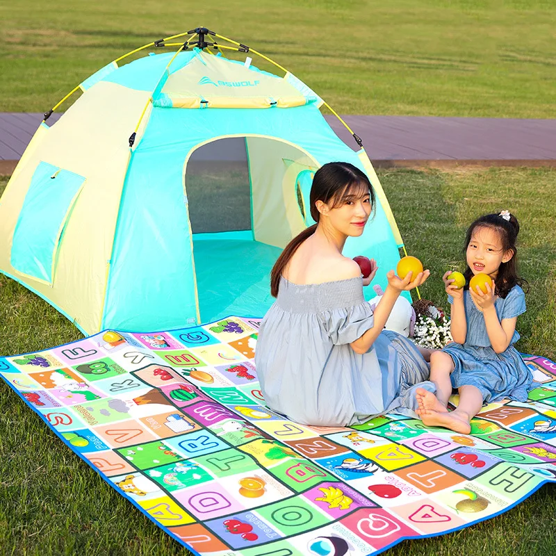 

Camping Children's Automatic Tent Breathable Tent Boys Outdoor Indoor Home Playhouse Awnings Park Meadow Tent Outdoor