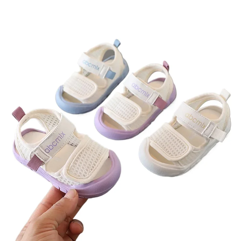 Child Boy Girl Beach Sandals Summer Sandal Mesh Kids Sport Shoes 0-3 years