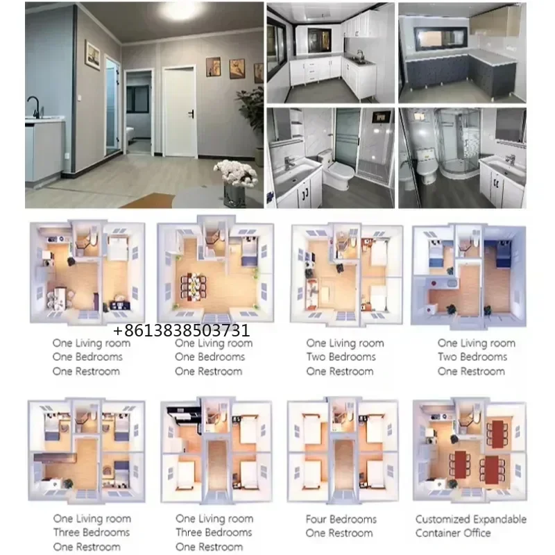 Factory Price Expandable Container House New Foldable Housed Mobile Fold Home For Family 20ft 40ft Tiny Houses 2 3 Bedrooms