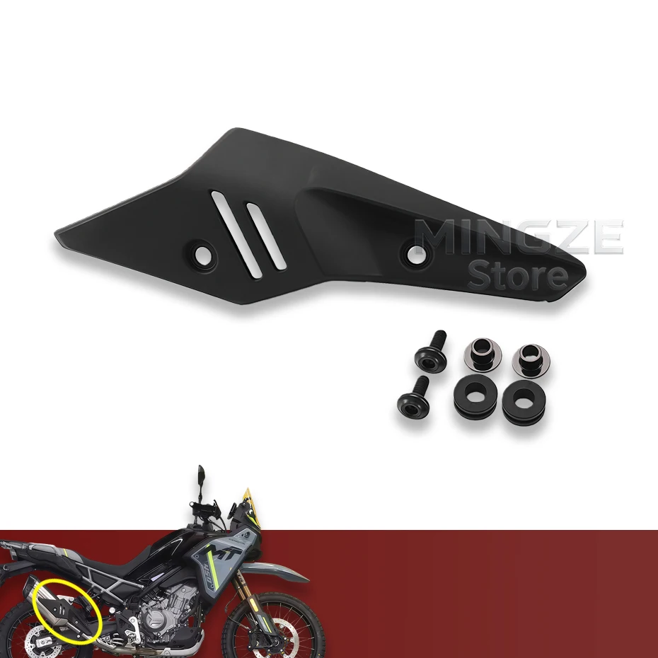 For CFMOTO CF450MT Exhaust Pipe Cover Muffler Anti Scald Plate Protective Shell Heat Insulation Plate CF400-8-8A Accessories