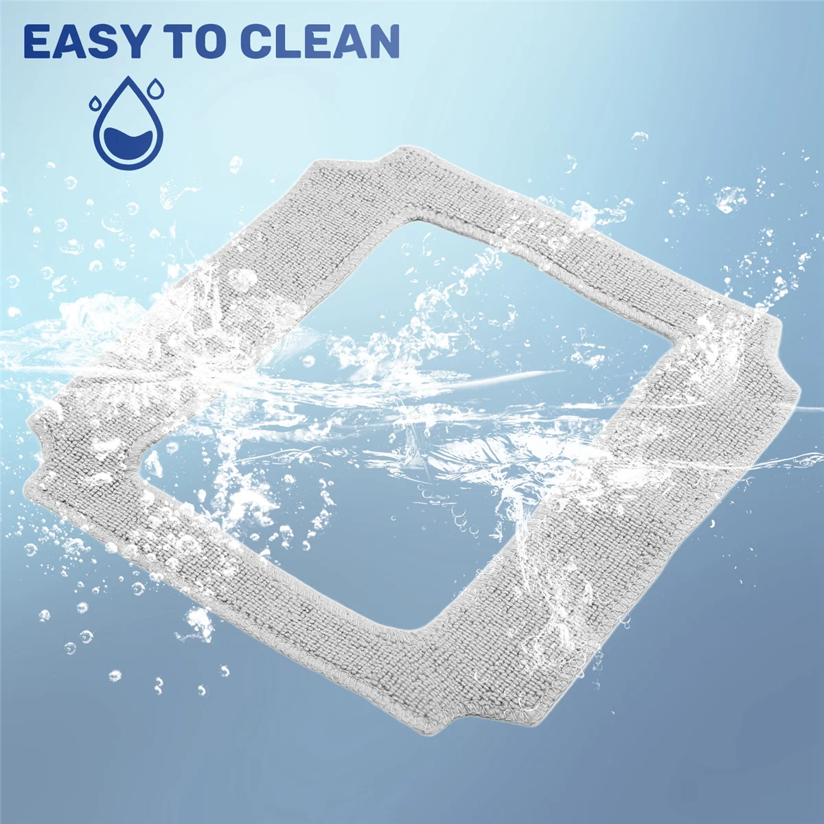 

B60A 6PCS Window Cleaning Robot Mop Cloth Cleaning Rag Towel Dust Cloth Cleaning Cloth for LIECTROUX YW910