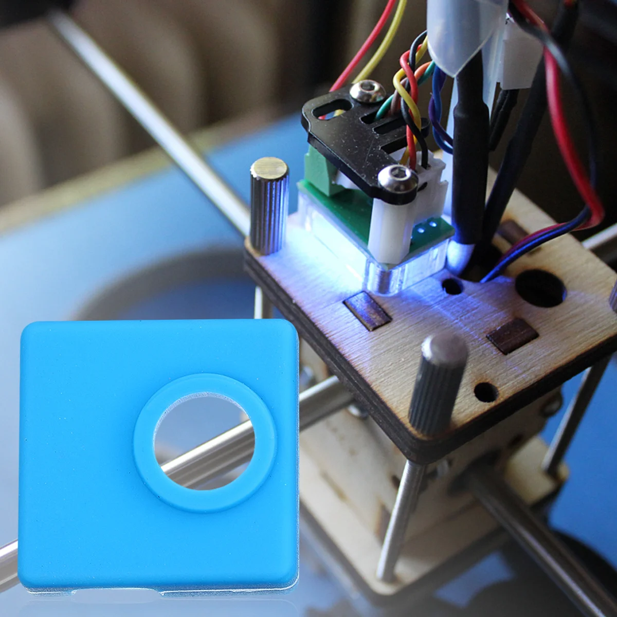 

5Pcs Heating Block Silicone Cover Aluminum Case Protective Heater Block High Temp Resistant Anti-Scald 3D Printer Parts