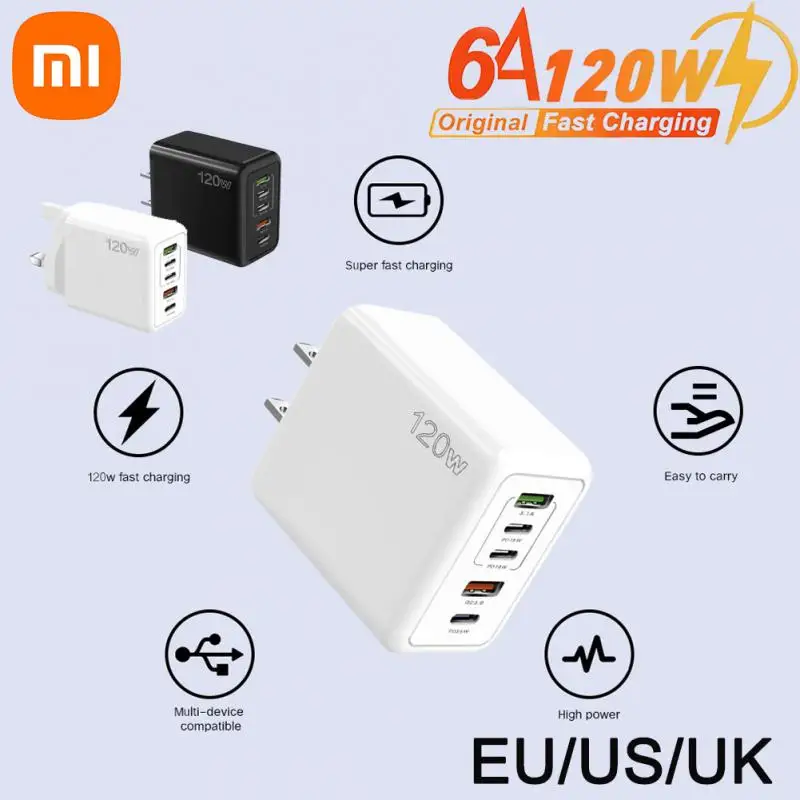 Xiaomi 120W Charger Turbo Fast Charge EU Adapter Usb Type C Cable For Redmi Note Pro Mi 13 Lite K60 K60E K50 CIVI 3 2