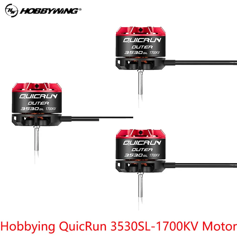 

HobbyWing QuicRun Outer 3530 SL 1700KV 2200KV Sensorless Brushless Motor For 1/10 1/12 RC Car
