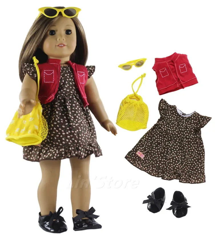 1 Set Doll Clothes Outfit Clothes for 18 inch American Doll Many Style for Choice a05