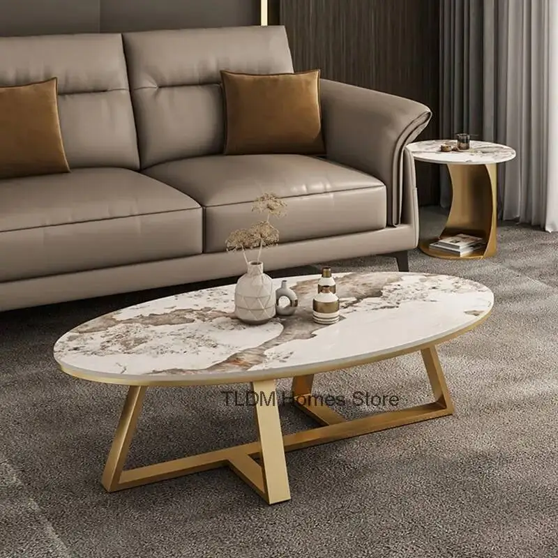 

Круглые журнальные столики в скандинавском стиле класса люкс для гостиной, металлические, минималистичные, для декора