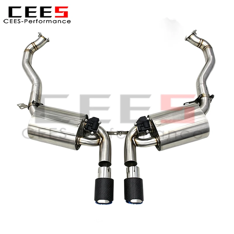 CEES Catback Exhaust System for Porsche Boxster/Cayman 987.2 2.7/2.9/3.4 2008-2012 Stainless Steel Acoustical Damper