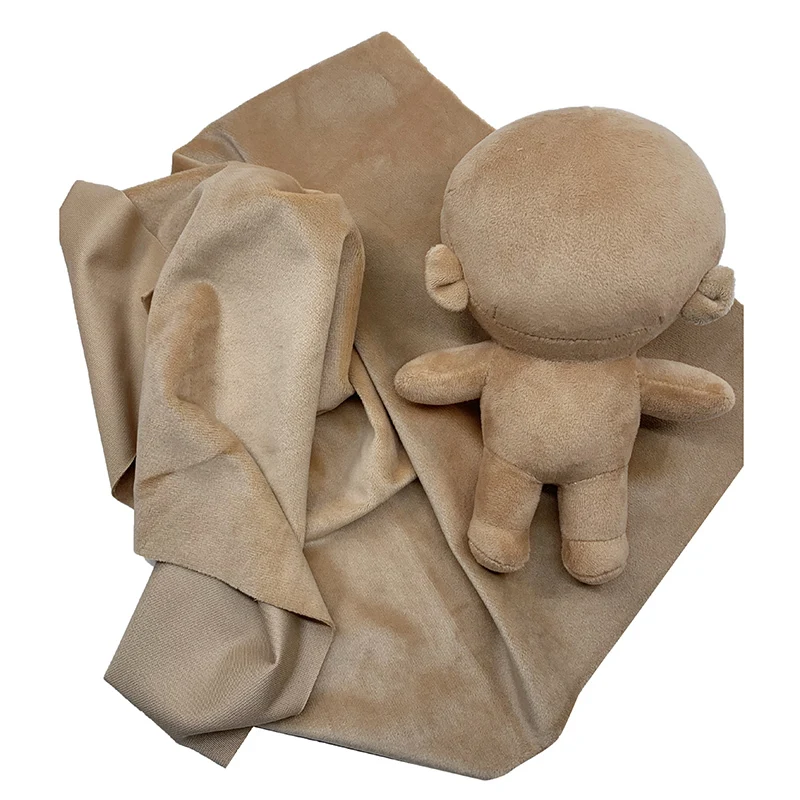 ZYFMPTEX 2024 Super Soft Shorty Velboa Fabric 1mm 45x50cm Plush Handwork DIY Doll Body Soft Fabric 100% Polyester