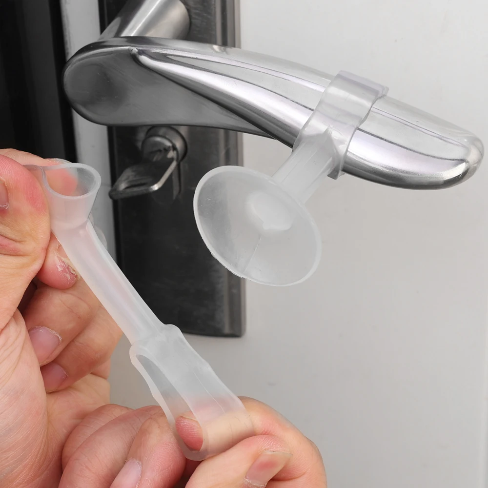 Door Stopper Anti-collision Transparent Rubber Sucker Mute Anti-Shock Protection Porte Pad Improvement Door Handle Wall Protect