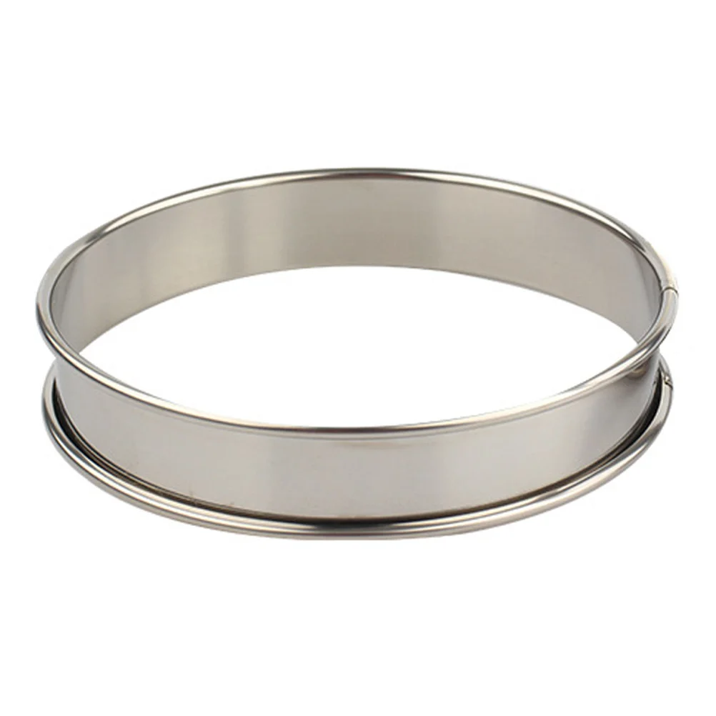 

1Pcs Stainless Steel Pizza Saucing Ring Kitchen Bakeware Deep Design for Pizza Making Tool Practical Baking Supply