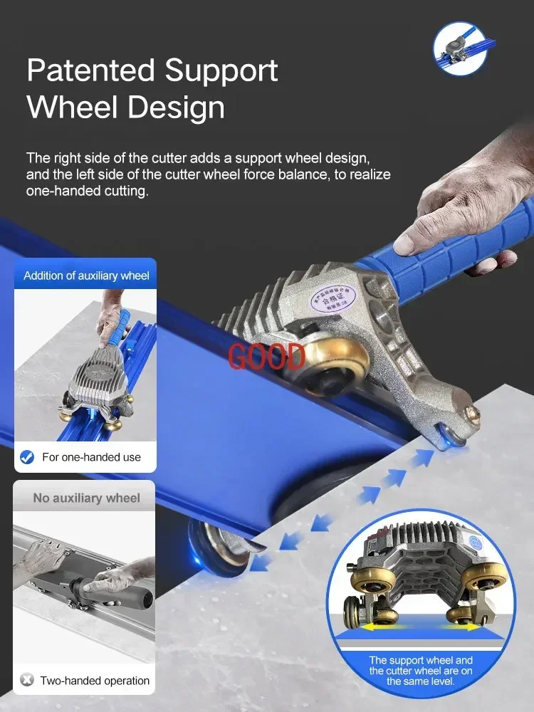 Высокоточный ручной станок для резки плитки, толкающий нож, новая каменная плита, специальный большой нож для резки напольной плитки