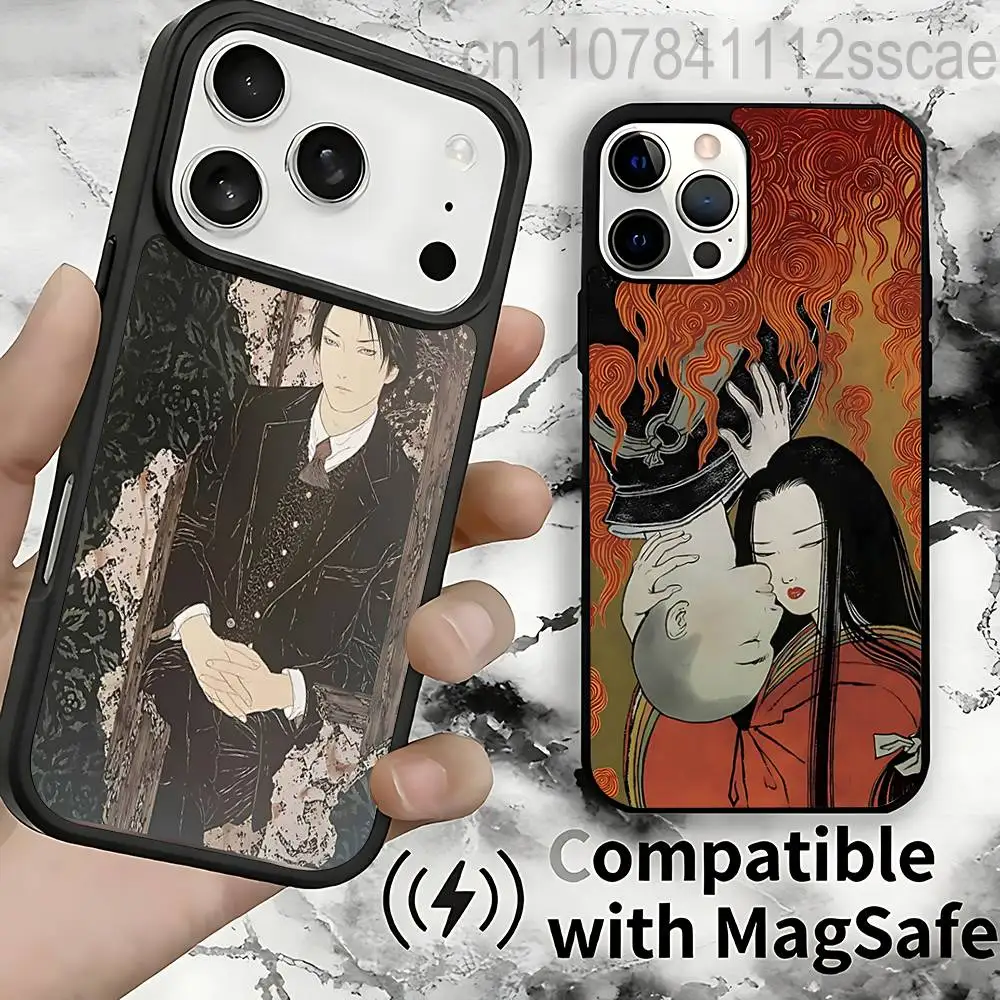 

Чехол Artist T-Takato Yamamoto для iPhone 17,16,15,14,13,12,11,Pro,Max,Plus,Mini,SE4,E с магнитной беспроводной зарядкой Magsafe