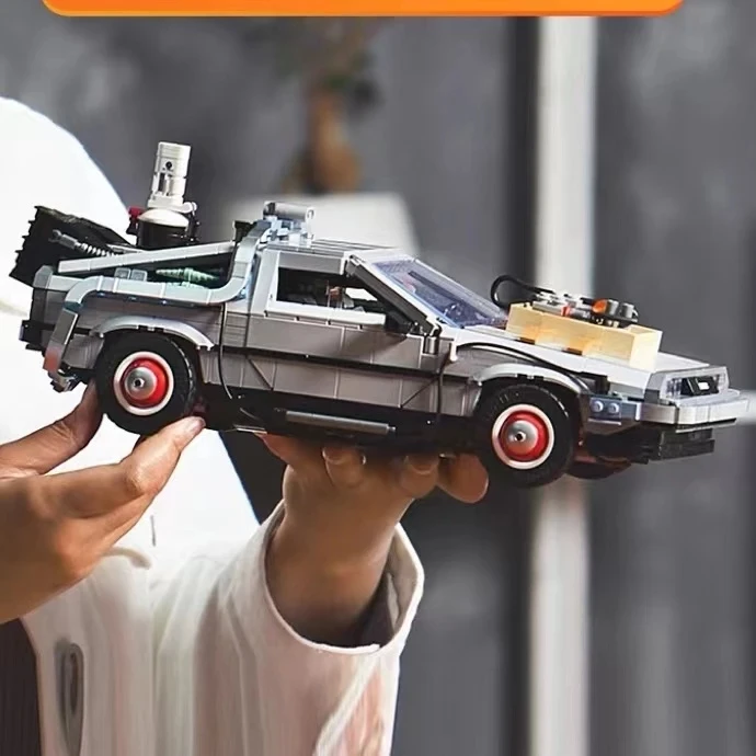 

2022 NEW Back to the Future Time Machine Compatible 10300 Building Blocks Technical Car Bricks Construct Toys For Gifts