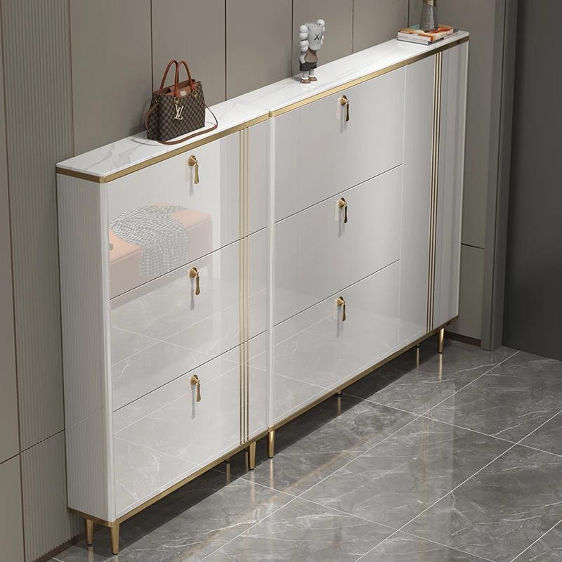 

Strong White Shoe Cabinet Waterproof Beutiful House Modern Storage Shoe Rack Space Saving Luxury Schoenen Kast Home Furniture